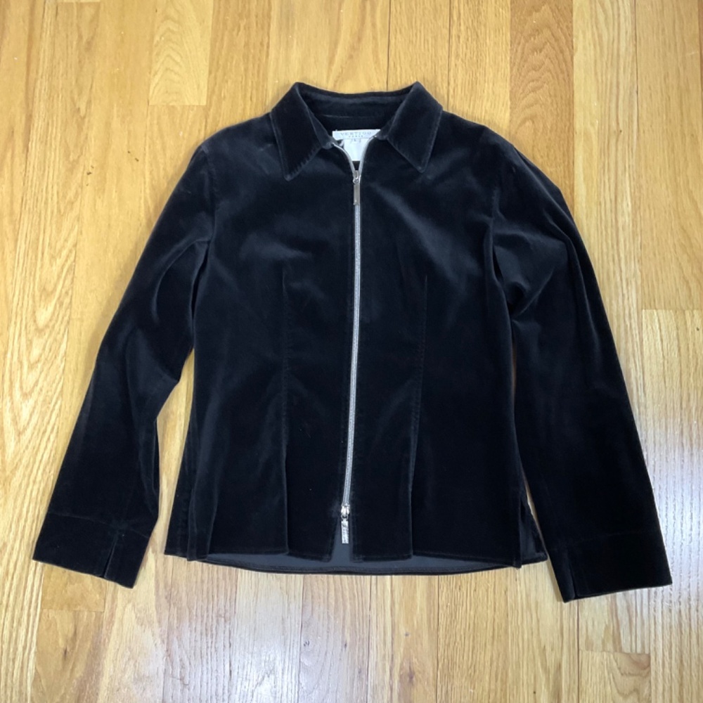 Vertigo Paris Jacket Black Velvet 90s 00s (L) - Picture 4 of 7